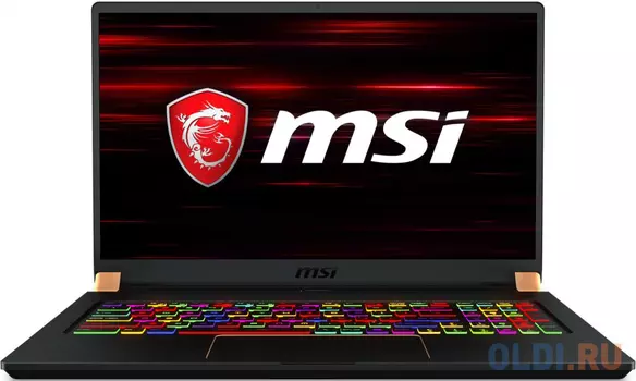 Ноутбук MSI GS75 Stealth 10SE-466RU 17.3" 1920x1080 Intel Core i7-10750H 512 Gb 16Gb WiFi (802.11 b/g/n/ac/ax) Bluetooth 5.1 nVidia GeForce RTX 2060 6144 Мб черный Windows 10 Home 9S7-17G321-466