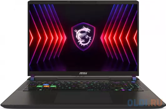 Ноутбук MSI Vector 16 HX A14VHG-831XRU Core i9 14900HX 16Gb SSD1Tb NVIDIA GeForce RTX4080 12Gb 16" IPS QHD+ (2560x1600) Free DOS grey WiFi BT Cam
