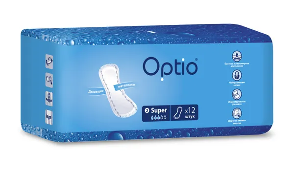 Прокладки Оптио Супер уролог, 12 шт