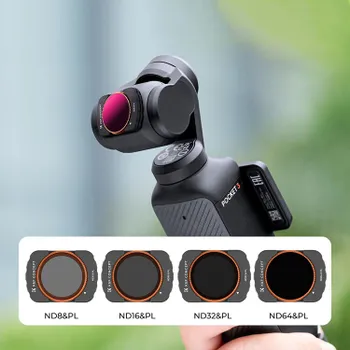 Комплект светофильтров K&F Concept ND/PL для DJI Osmo Pocket 3 (4шт) SKU.2092