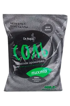Соль д/ванн Dr Aqua Целебные кристаллы морская/ароматная Пихта, 409,5 г