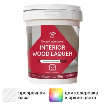 Лак для мебели акриловый Parade Interior Wood Laquer цвет прозрачный матовый 0.9 л