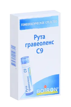 Гомеопатические монокомпонентные препараты растительного происхождения, 4 г, гранулы гомеопатические C9 Рута гравеоленс