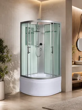 Душевая кабина WeltWasser WW500 Halle 801 80x80 10000003238 профиль хром, стекло прозрачное