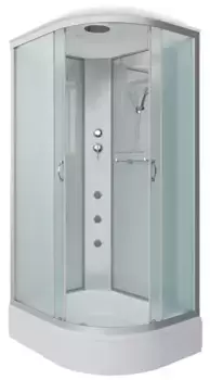 Душевая кабина «Niagara» NG-33974-14LG 90/70 средний поддон матовая/белая с гидромассажем левая