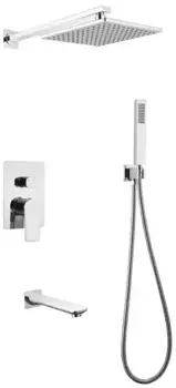 Душевая система «Abber» Weiss Insel AF8017 хром