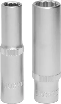 Головка торцевая Thorvik, глубокая, 12-гранная, 12мм, 1/4", высота 38мм (FS31412)