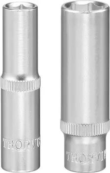 Головка торцевая Thorvik, глубокая, шестигранная, 18мм, 1/2", высота 77мм (FS11218)