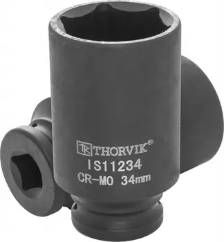 Головка торцевая Thorvik, глубокая, ударная, шестигранная, 34мм, 1/2" (IS11234 )