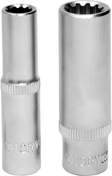 Головка торцевая Thorvik Multiprof, глубокая, 13мм, 1/4", высота 50мм (MP11413)