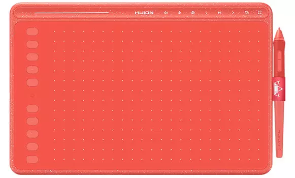 Графический планшет Huion HS611, 258x161, 5080 lpi, красный (HS611 Coral Red)
