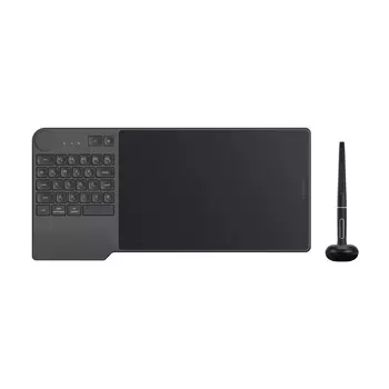 Графический планшет Huion Inspiroy Keydial KD200, 8.9x5.6", 226x142.88, 5080 lpi, USB Type-C/Bluetooth, перо - беспроводное, черный (KD200)