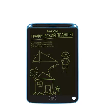 Графический планшет Maxvi MGT-01, 8.5", перо - беспроводное, синий