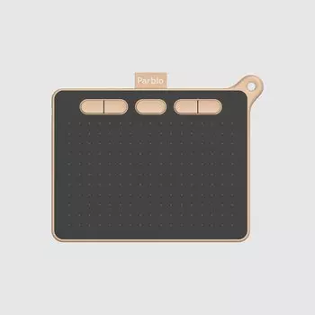 Графический планшет Parblo Ninos S, 152x95, 5080 lpi, USB Type-C, перо - беспроводное, черный\розовый (Ninos S)
