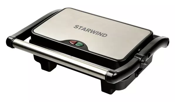 Гриль Starwind SSG2040 1.5 кВт, серебристый/черный (SSG2040)