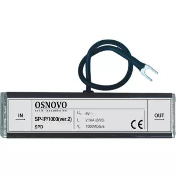 Грозозащита Osnovo, RJ-45/RJ-45, 1 Гбит/с (SP-IP/1000(ver2))