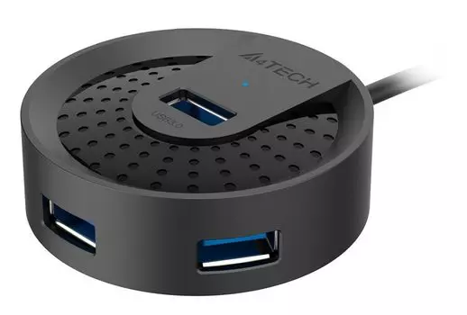 Концентратор A4Tech HUB-30, 4xUSB 3.0, черный