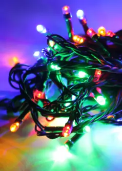 Гирлянда КОСМОС 120-светодиодов, 8-режимов, 13.4м, мультиколор (KOC_GIR120LED_RGB)