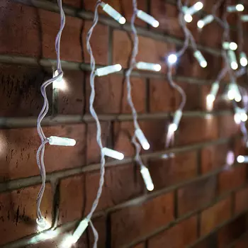 Гирлянда NEON-NIGHT светодиодная бахрома, ламп: 176шт., 4.8м x 0.6м, белый (255-137)