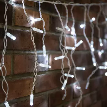 Гирлянда NEON-NIGHT светодиодная бахрома, ламп: 176шт., 4.8м x 0.6м, белый (255-165)