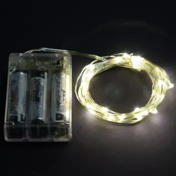 Гирлянда SHLights LDM30C-WW-BO светодиодная нить, ламп: 30 шт., 2.17 м, режимов: 8, от батареек, теплый белый (LDM30C-WW-BO)