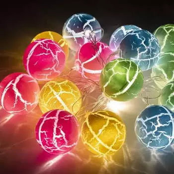 Гирлянда SHLIGHTS Шарики светодиодная, ламп: 16шт., 2.2м, от сети, белый (4690601047281)