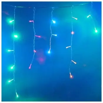 Гирлянда SHLIGHTS светодиодная бахрома, ламп: 80шт., 2м x 0,48, разноцветный (IC80LD-CM)