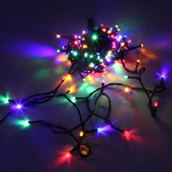 Гирлянда SHLIGHTS светодиодная нить, ламп: 120шт., 12м, разноцветный (DC-LD120-C-E)