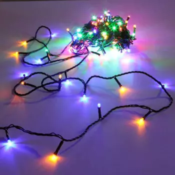 Гирлянда SHLIGHTS светодиодная нить, ламп: 120шт., 12м, режимов: 8, разноцветный (ILD120C-GM)