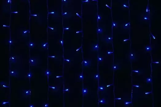 Гирлянда SHLIGHTS светодиодная занавес, ламп: 544шт., 2,2 x 1.5м, голубой (LDCL544-B-E )