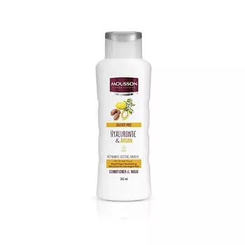 MOUSSON Бессульфатный кондиционер для восстановления и питания Hyaluronic and Argan