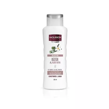 MOUSSON Бессульфатный кондиционер против выпадения волос Biotin and Aloe Vera