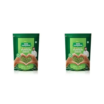 Tata Sampann Pumpkin Seeds, 200g, Rich in Protein, Dietary Fibre, Magnesium & Phosphorus, Raw & Unroasted Pumpkin Seeds, (Pack of 2)
