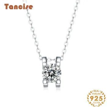 Tancision S925 из стерлингового серебра. Роскошное индивидуальное ожерелье с подвеской. Женская классическая цепочка Tide Sugar с дикой цепочкой на ключицы. 1CT серебряный