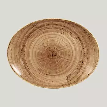 Овальная тарелка Twirl Shell 36х27см RAK Porcelain | TWNNOP36SH