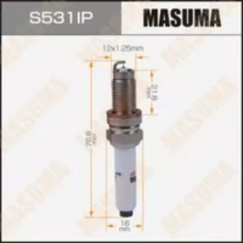 Свеча зажигания MASUMA S531IP Audi A1/A3/Q3,VW Golf/Polo,Skoda Octavia 1.0TSI/1.2TSI/1.4TSI 12>
