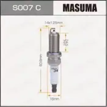 Свеча зажигания MASUMA S007C Nissan X-Trail 2.0/2.5 01>/Primera 1.8/2.0 02>