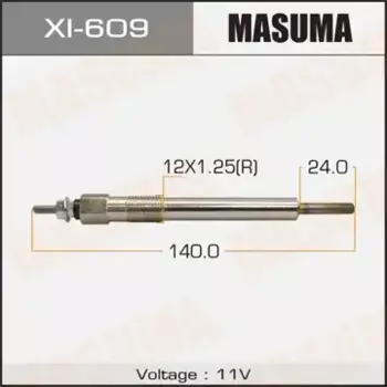 Свеча накаливания MASUMA XI-609 Isuzu Trooper 2.8TD 87-91