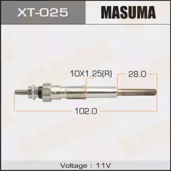 Свеча накаливания MASUMA XT025 Toyota Avenis/Carina/Camry 2.0TD 88-00