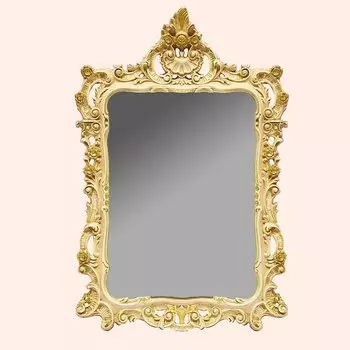 Зеркало в ванную Tiffany World 71 см (TW02002avorio/oro)