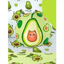 Бархатная декоративная подушка "Avocado"