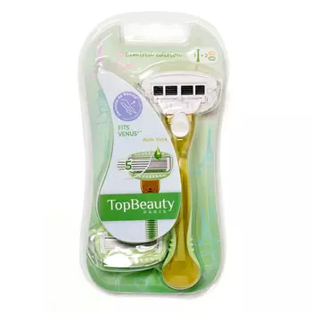 Бритва женская Topbeauty Paris 1 бритва и 2 сменные кассеты