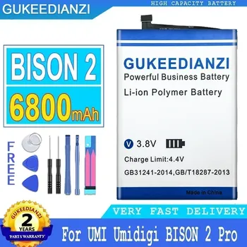Аккумуляторы для мобильных телефонов большой емкости для UMI Umidigi BISON 2 Pro, портативный аккумулятор для смартфона 6800 мАч