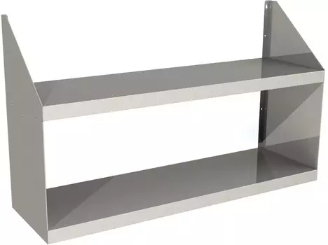 Полка настенная двухуровневая Restoinox ПН2-14/3