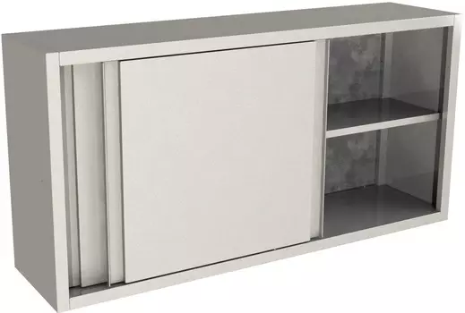 Полка настенная закрытая двери купе Restoinox ПНК-10/4