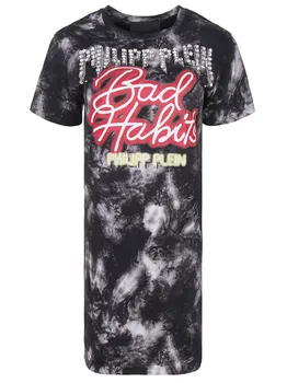 Хлопковое платье с декором PHILIPP PLEIN