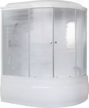 Душевой бокс Royal Bath ALP 150х100 L профиль белый стекло матовое с гидромассажем