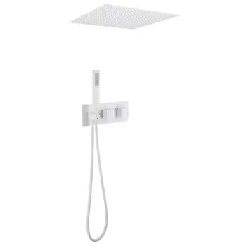 Душевой комплект Abber Daheim AF8255W С ВНУТРЕННЕЙ ЧАСТЬЮ, матовый белый