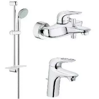 Комплект смесителей Grohe Eurostyle New 124416 хром