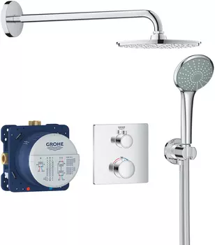 Душевой комплект Grohe Grohtherm 34734000 С ВНУТРЕННЕЙ ЧАСТЬЮ, с термостатом